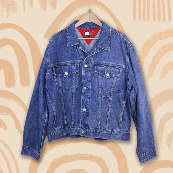 tommy hilfiger oversized denim jacket